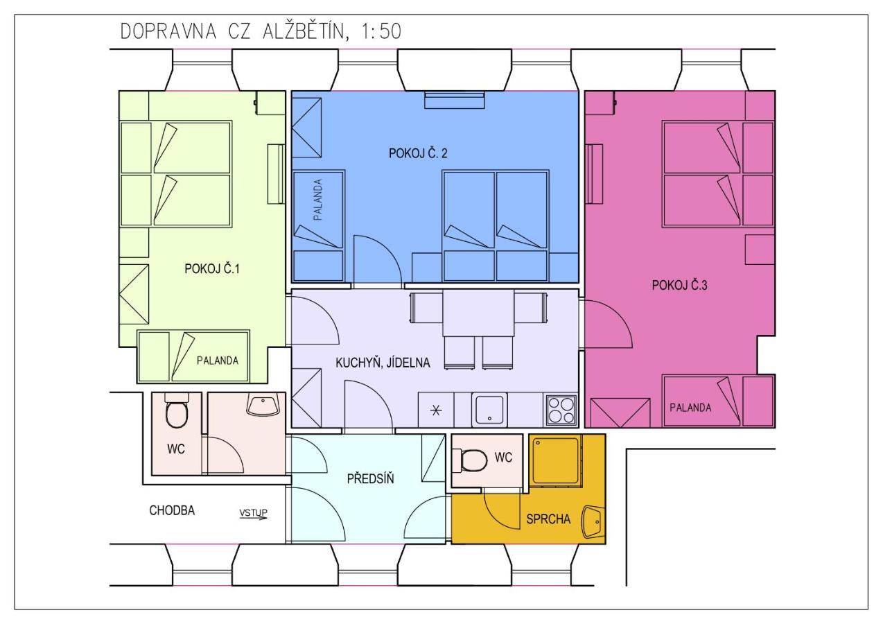 Dopravna Alzbetin Aparthotel Železná Ruda Екстериор снимка